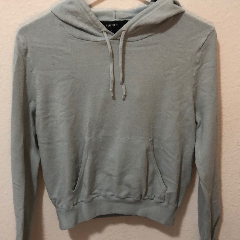 Blue hoodie